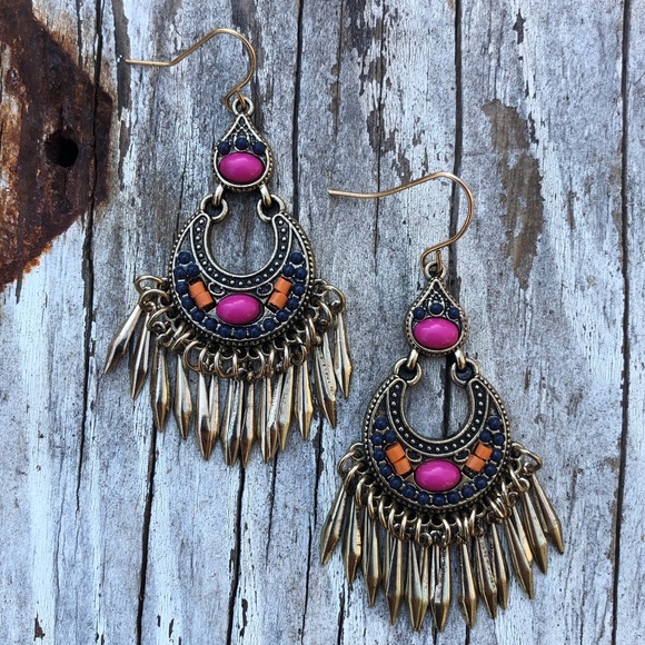 FREE when bundled! Western Tassel Statement Earrings! - Picture 2 of 7
